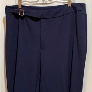 BRIGGS PANTS NAVY WITH METAL BUCKLE SZ 16W CAREER